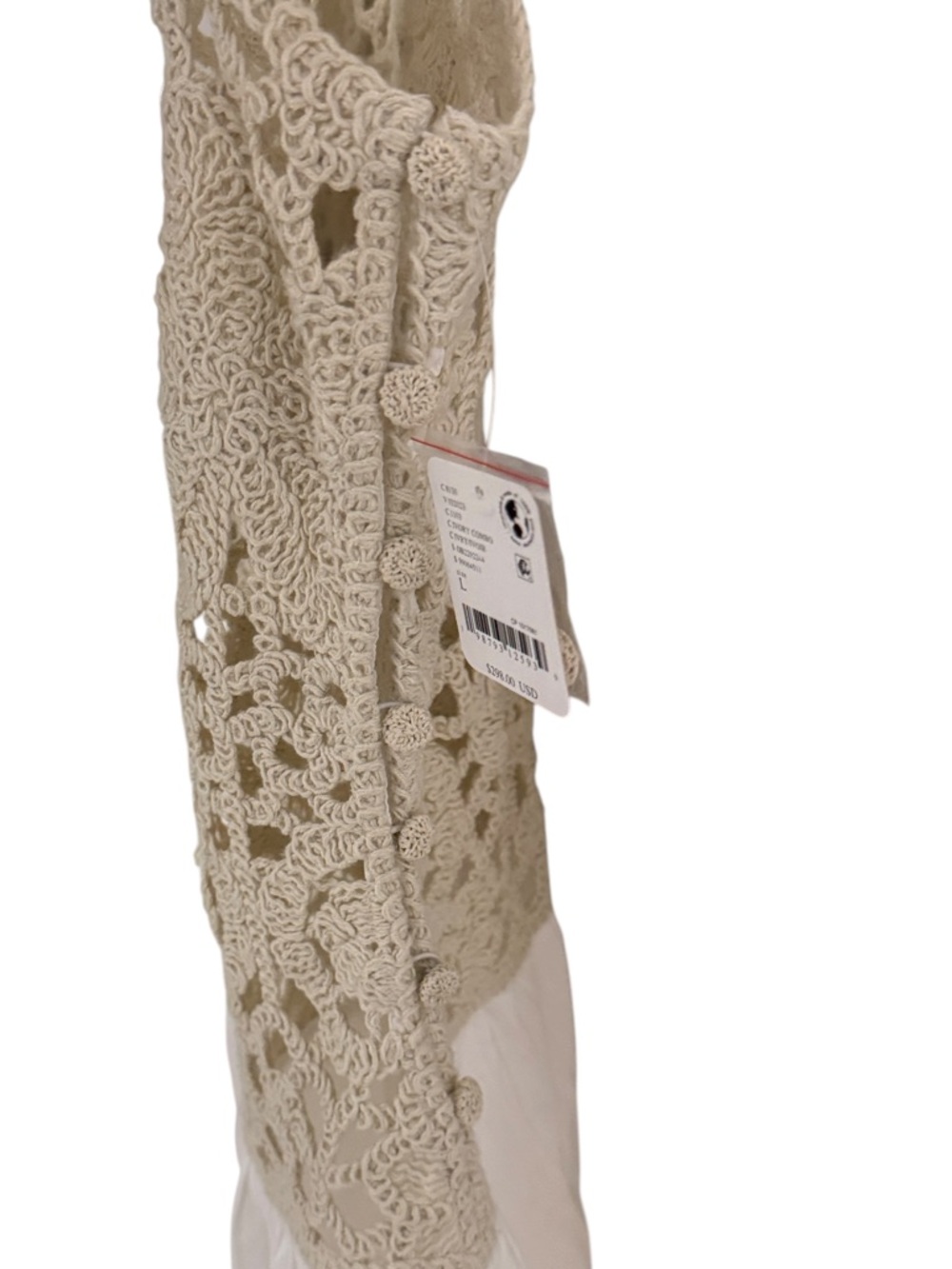New Free People Kinsley Crochet Mini Dress Summertime Sunset Walks on the  Beach - Picture 8 of 8
